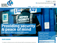 Tablet Screenshot of inspiredsecurity.com
